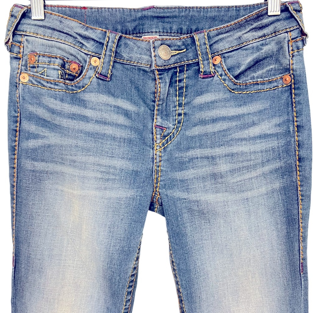 NWOT True Religion slim straight jeans. - Picture 6 of 7